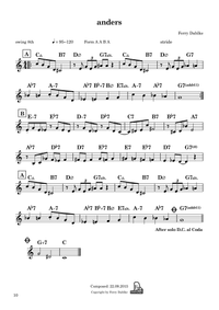 Ferry Dahlke Brandung Band I Jazzkompositionen Leadsheet NotenBuch