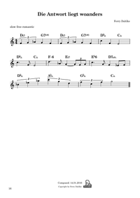 Ferry Dahlke Brandung Band I Jazzkompositionen Leadsheet NotenBuch