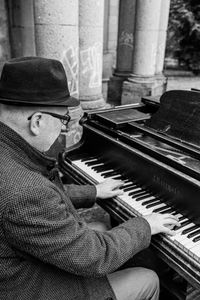 Jazzpianist Ferry Dahlke von Matthias Kempe-Scheufler fotografiert